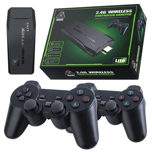 Game Stick Retrô 4k - Com 10.000 Jogos e 64GB