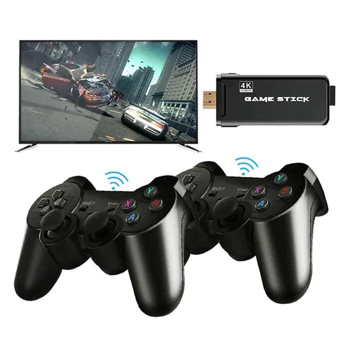 Game Stick Retrô 4k - Com 10.000 Jogos e 64GB